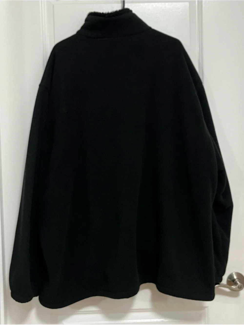 Black Fleece Full Zip Plush Lined Jacket 6XL